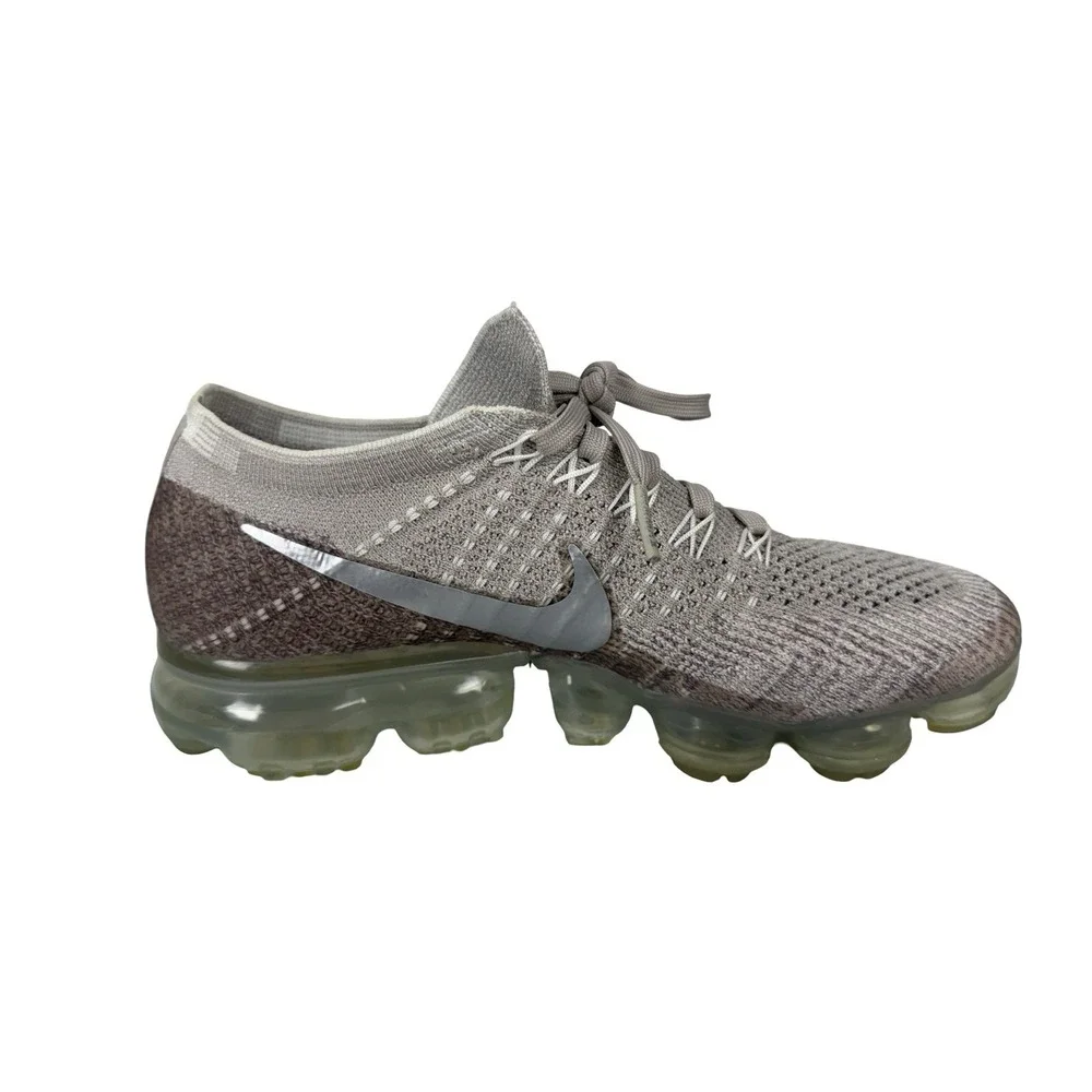 Nike Womens US 7 Shoes Air Vapormax FlyKnit String Chrome Sunset 849557 202 Glow